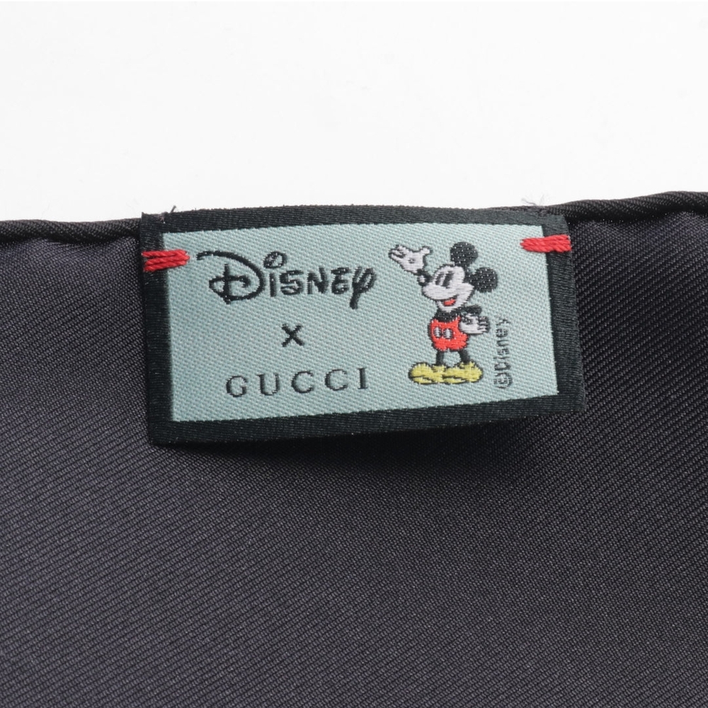 SOLD Gucci x Disney Collab - Mickey Mouse Floral Print Large Silk Scarf - New - Picture 2 of 5